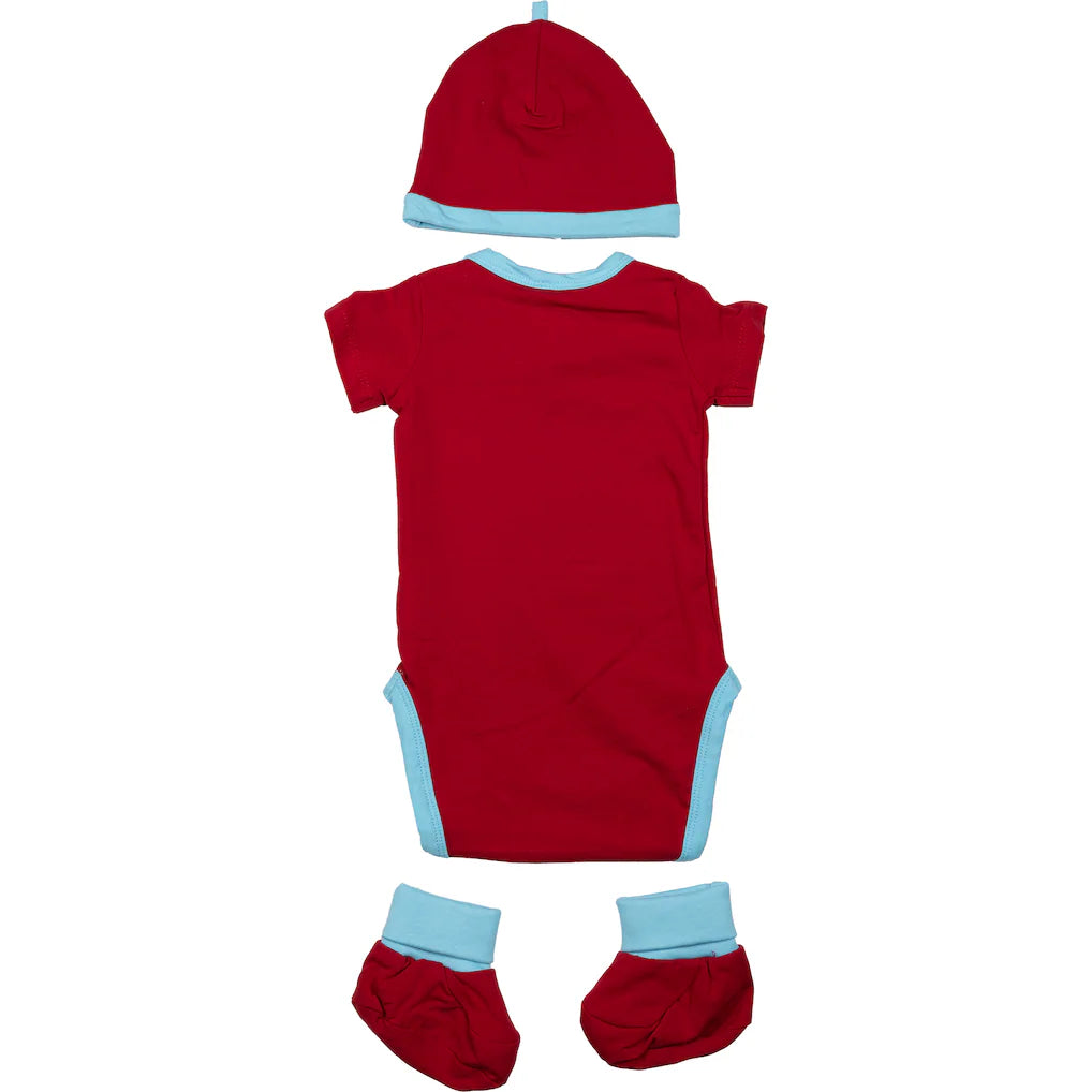 Newborn Chicago Fire Sport Design Sweden Red New Recruit Gift Set