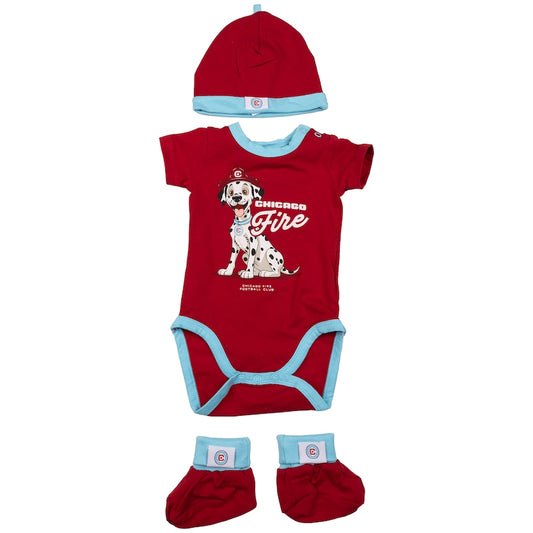 Newborn Chicago Fire Sport Design Sweden Red New Recruit Gift Set